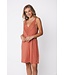 luxury ladies sleeveless orange nightddress floral elegance