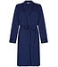 ladies micro-waffle cotton-mix kimono style robe summer marine blue
