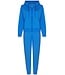 blue cotton french terry lounge set with hood true blue