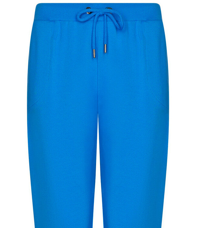 blue cotton french terry lounge set with hood true blue