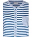 blauw katoenen damesnachthemd met knopen Stripey Marine