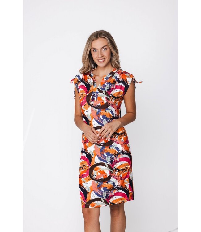 Strandjurk met kap-mouwtjes en kraaldetail Arty Beach