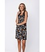 ladies black sleeveless bird print beachdress paradise bird