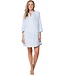 lichtblauw katoenen dames strand tuniek 3/4 mouw chic fabulous beach