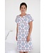 ladies luxury cotton-modal short sleeve nightdress charming circles