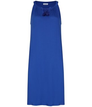 Pastunette Beach pretty blue sleeveless beach dress with tassels ocean blue