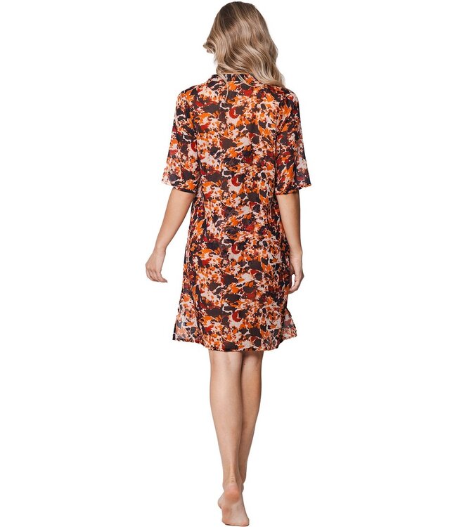 lichtgewicht katoenen strand cover-up met kwastjes sunshine flower