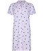 ladies lilac full button organic cotton nightdress fabulous flower