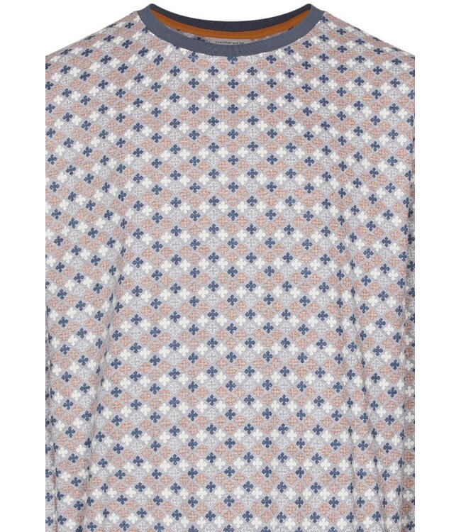 grijze heren pyjama met lange mouwen van katoen-polyester Groovy Mix