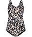 Pastunette Beach soft cup powernet v neck tankini with twist sandy beach