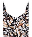 soft cup v-hals tankini met powernet twist sandy beach