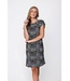capped sleeve trendy black beach dress with ties pebble beach