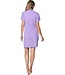 lilac short sleeved cotton-mix ladies nightdress fabulous flower
