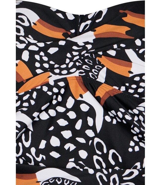 soft cup tankini met powernet en verstelbare bandjes paradise bird