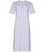 classic longer length nightdress with buttons abstract floral jewel