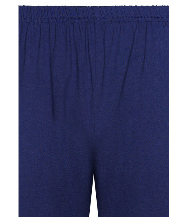 donkerblauwe, katoenen heren shortama met knopen geometrical triangles