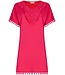 fuschia pink short sleeeve beach dress beach bobble