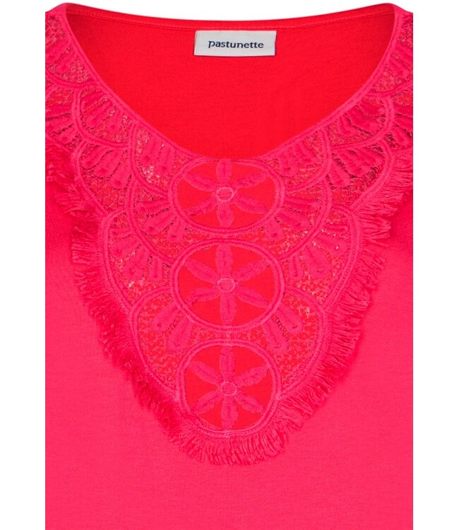 Fuchsia roze dames strandjurk met korte mouwen Beach Bobble