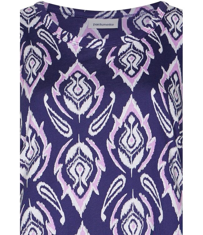 ladies cotton-modal sleeveless nightdress floral jewel