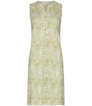 Pastunette Premium ladies sleeveless cotton-modal nightdress with buttons soft squares