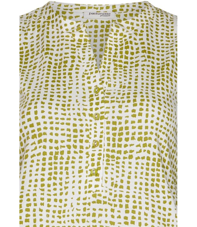 ladies sleeveless cotton-modal nightdress with buttons soft squares