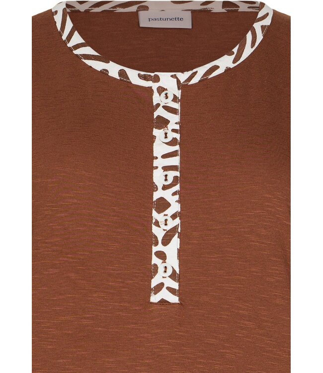 ladies sleeveless organic cotton shorty set with buttons aztec flower