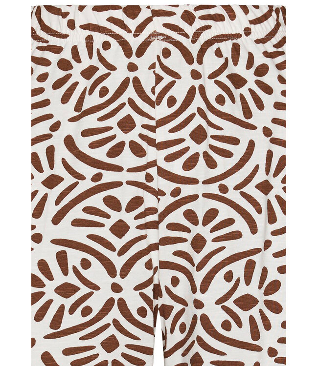 ladies sleeveless organic cotton shorty set with buttons aztec flower