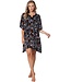 black bird print lightweight cotton woven cover up paradise bird