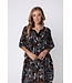 black bird print lightweight cotton woven cover up paradise bird