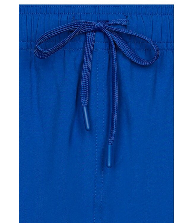 blauwe heren zwembroek met elastische taille en koord Coral Blue