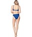 soft cup bandeau bikini with adjustable removable straps true blue