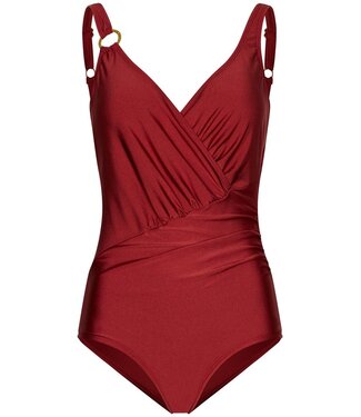 Pastunette Beach badpak met soft cups en powernet bronze tan shimmer