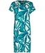 luxe viscose-elastaan dames nachthemd korte mouw Sky Blue Dreams
