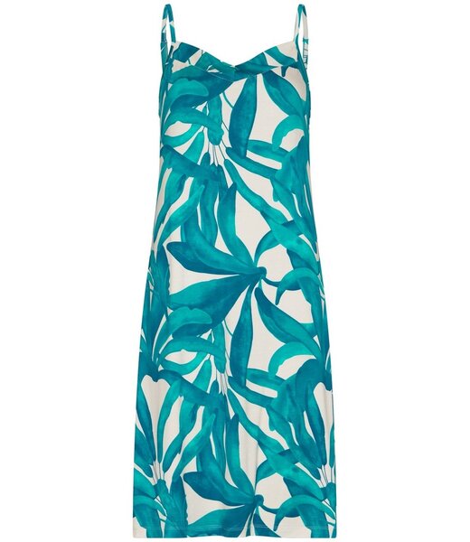 Pastunette Premium luxe viscose-elastaan dames spaghetti nachthemd Sky Blue Dreams