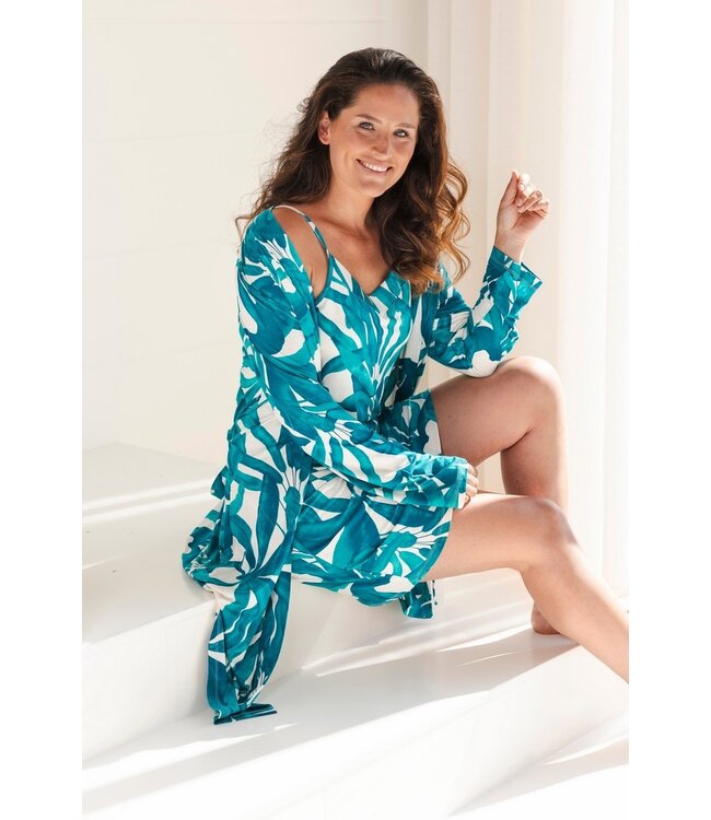 ladies luxury viscose-elastane-mix spaghetti dress sky blue dreams