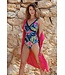 badpak met soft cups en powernet tropical leaf