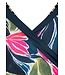 badpak met soft cups en powernet tropical leaf