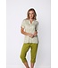 ladies short sleeve cotton-modal pyjama set with buttons soft squares