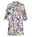 Rebelle Beach viscose ladies floral beach shirt with belt tropical flower