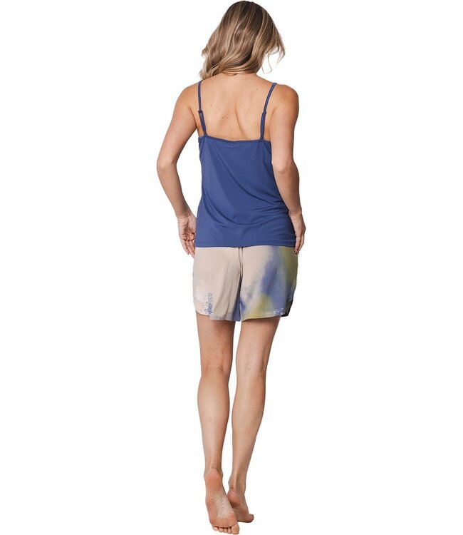 ladies modal shorty set with camisole top with adjustable straps