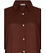 ladies dark brown extra long woven viscose beach shirt sunny day