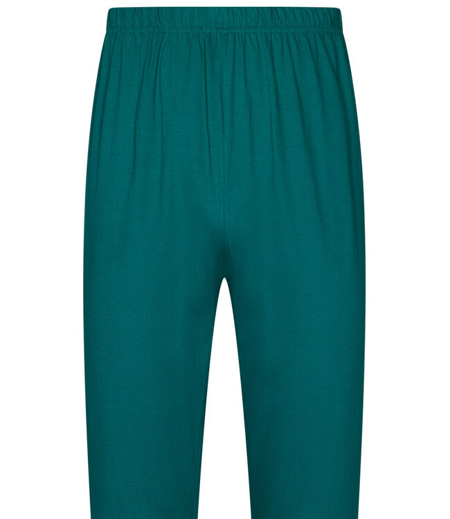 groene katoenen heren pyjama met knopen Geometric Groove