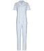 Pastunette ladies short sleeve full button cotton pyjama blue stripes