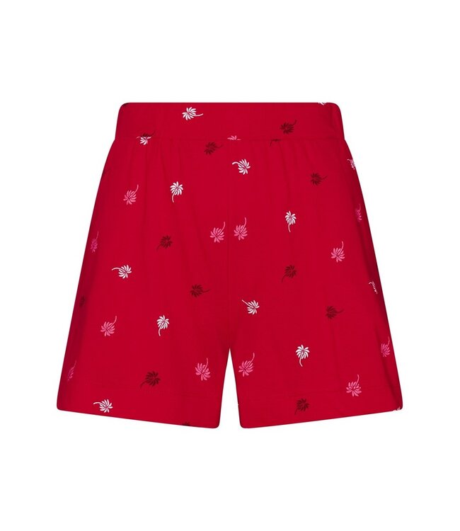 roze biologisch katoenen dames shortama korte mouw palm waves