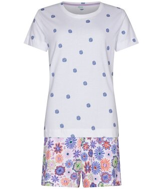 Rebelle biologisch katoenen dames shortama korte mouw fabulously flowery