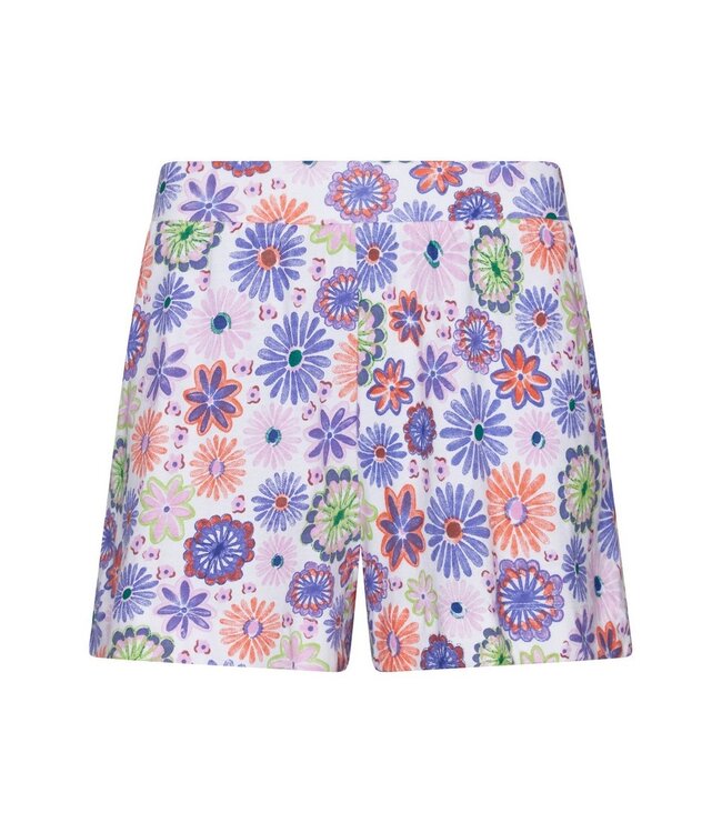 ladies short sleeve organic cotton shorty set fabulously flowery