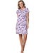 lilac short sleeve organic cotton nightdress fabulously flowerly
