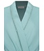 micro-wafel kimono damesochtendjas katoenmix Summer Aqua