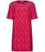 Rebelle Beach raspberry pink embossed cotton-terry beach dress chic sporty palm