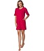 raspberry pink embossed cotton-terry beach dress chic sporty palm